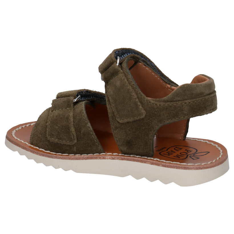 Pom d'Api Waff Easy Kaki Sandalen voor jongens (288601)