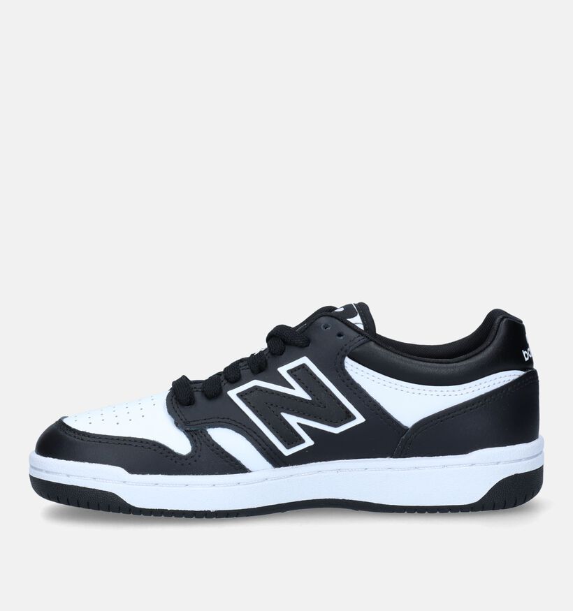 New Balance BB 480 Baskets en Noir pour femmes (327400) - pour semelles orthopédiques