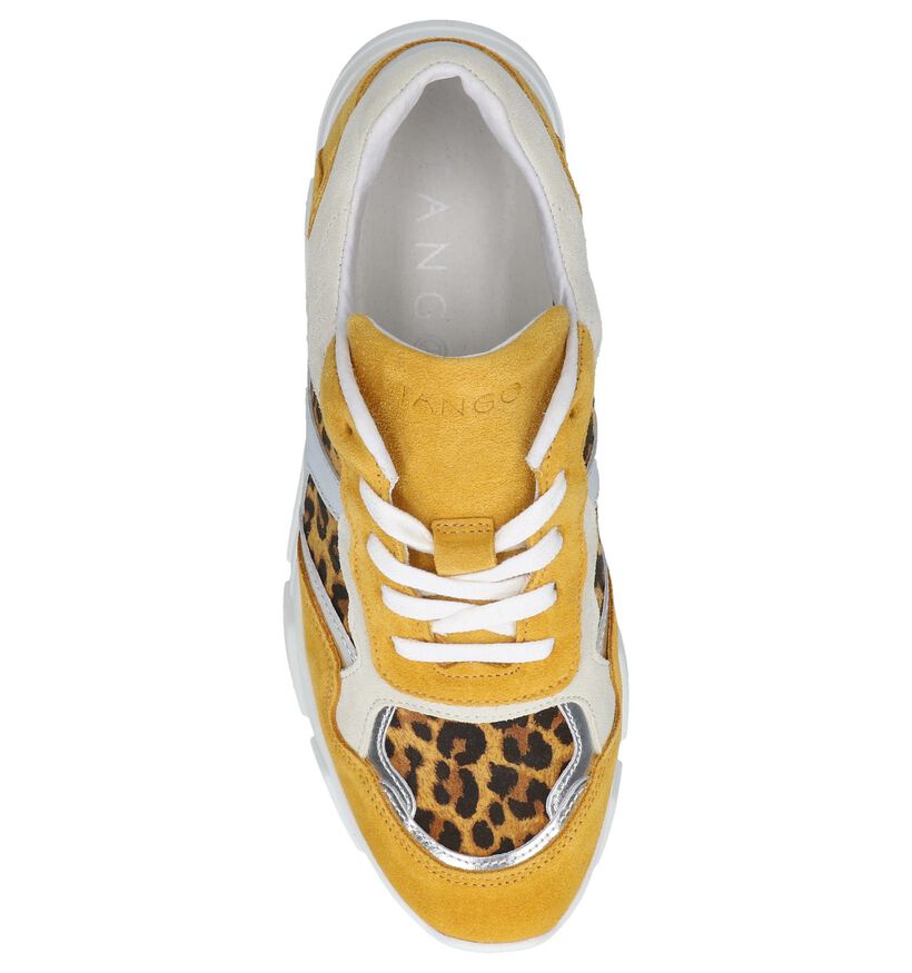 Gele Geklede Sneakers Tango Kady in daim (252198)