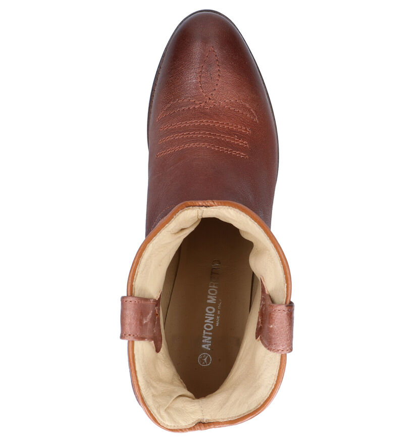 Antonio Moretto Bottes basses en Cognac en cuir (270950)