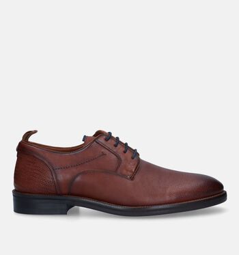 Geklede schoenen cognac