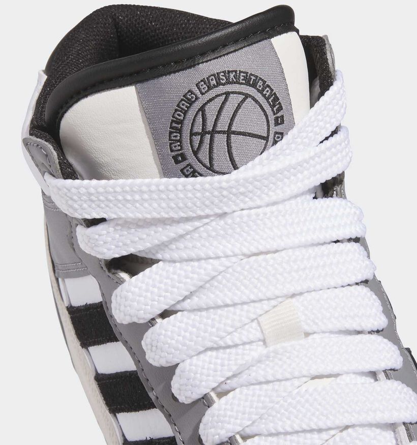 adidas Raport Court Mid Grijze Sneakers voor jongens (348976)