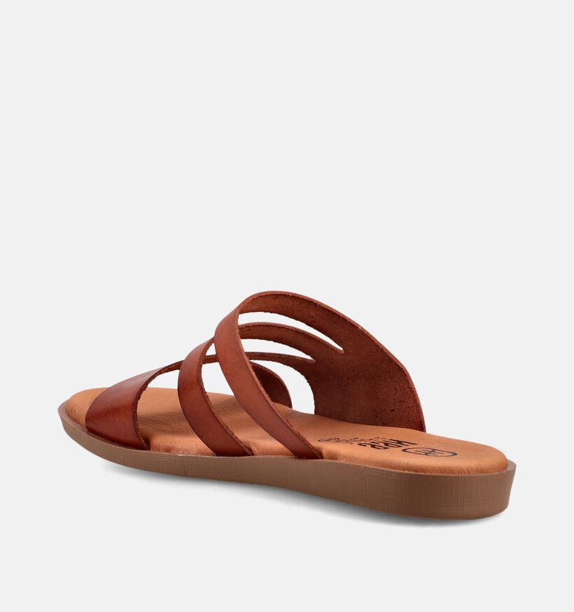 Hee Cognac Slippers voor dames (372510)