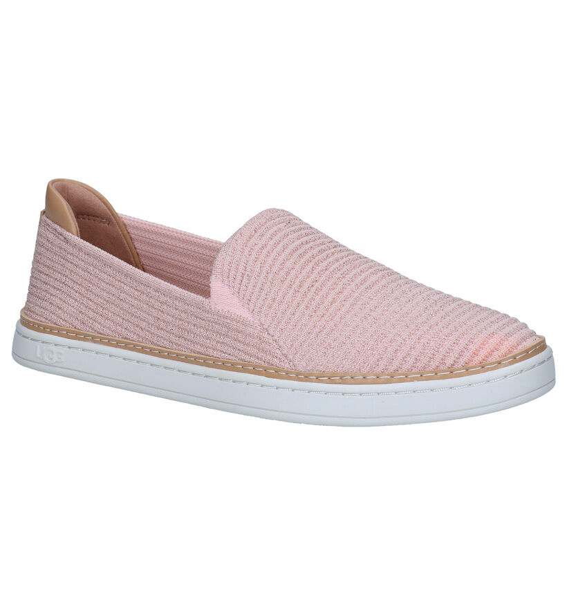 UGG Sammy Chaussures sans lacets en Rose en textile (285512)