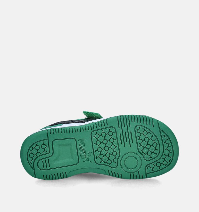 Puma Rebound V6 Lo Groene Sneakers voor meisjes, jongens (350372)