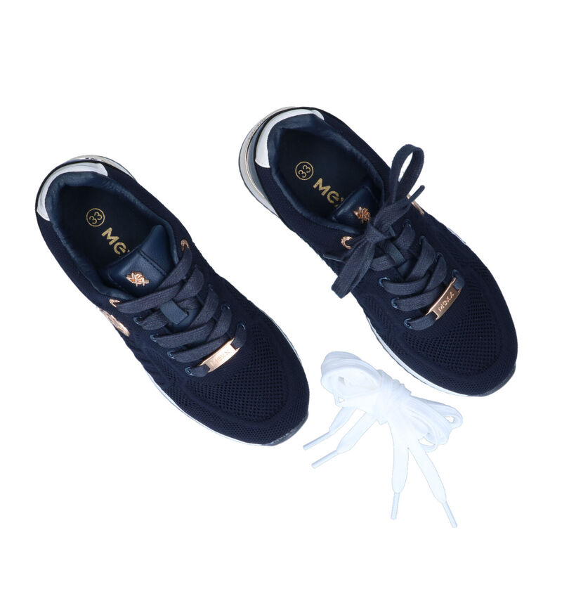Mexx Gitte Mini Blauwe Sneakers voor meisjes (303737) - geschikt voor steunzolen