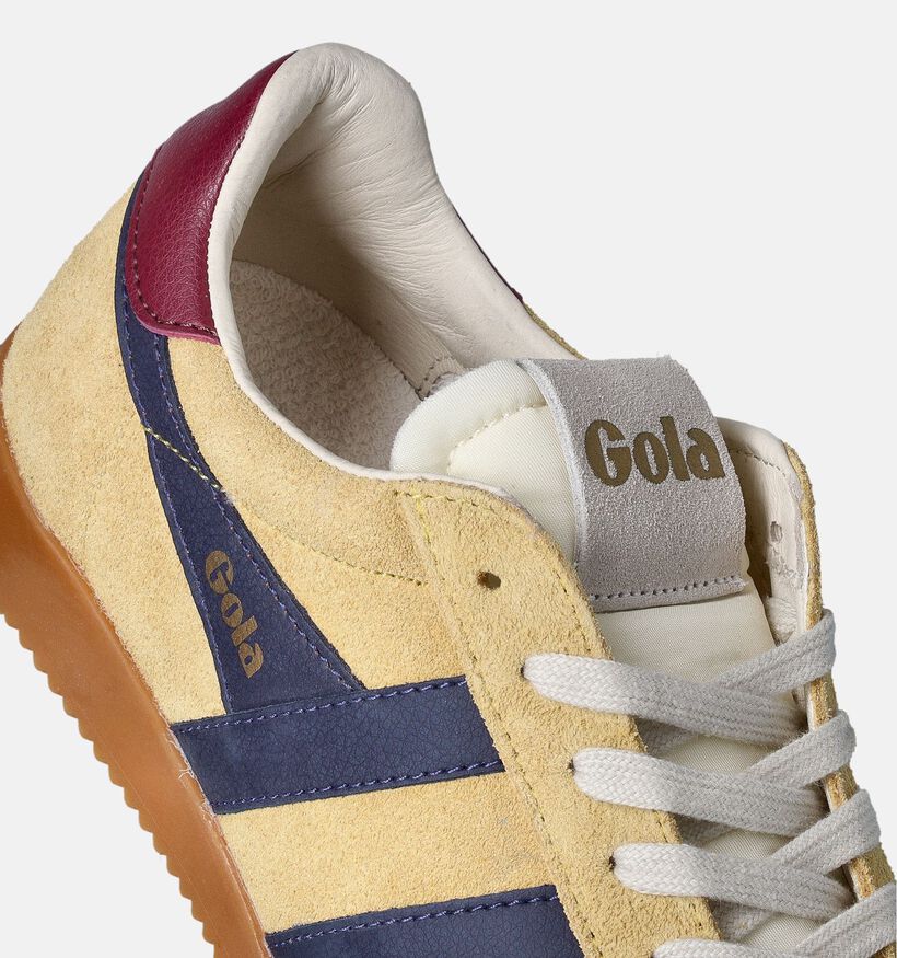 Gola Elan CLB538 Baskets en Jaune pour femmes (351174) - pour semelles orthopédiques