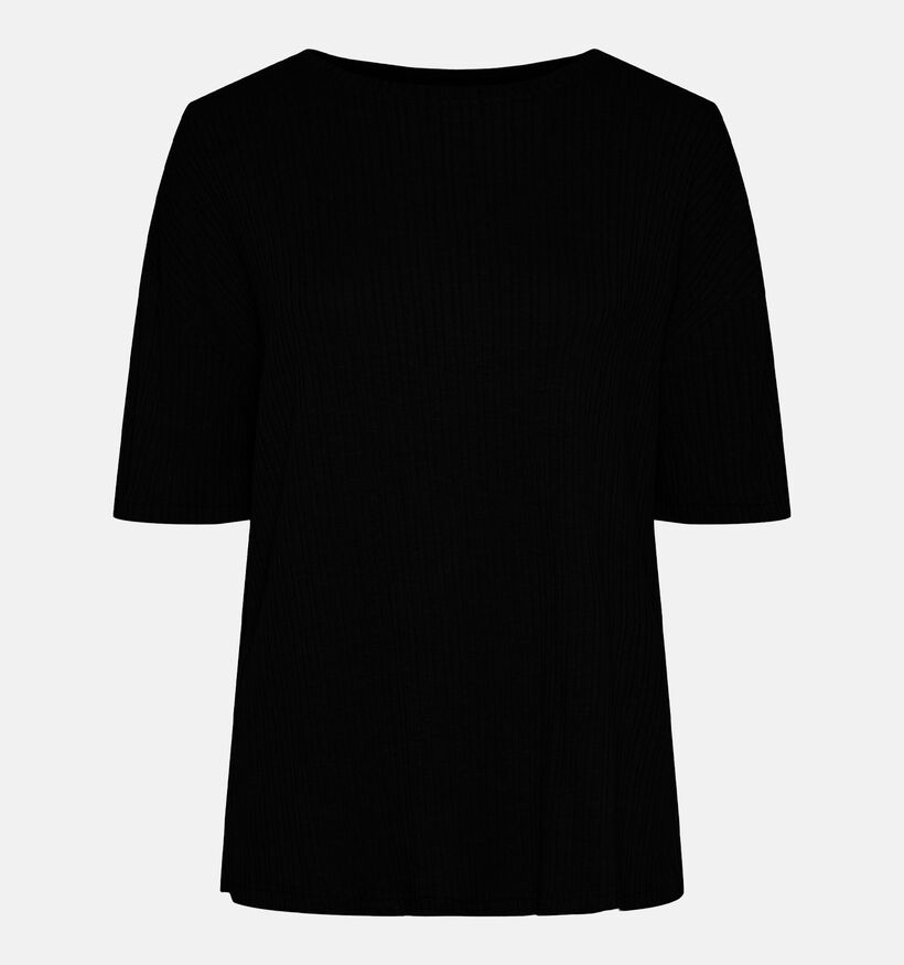 Pieces Lena Zwart Oversized T-shirt voor dames (342017)
