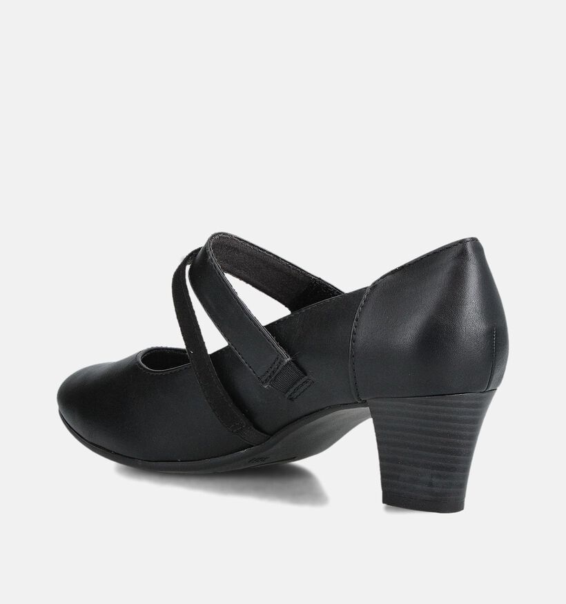 Jana Zwarte Pumps met bandje voor dames (360431)