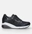 Gabor Zwarte Sneakers met sleehak in leer (331176)