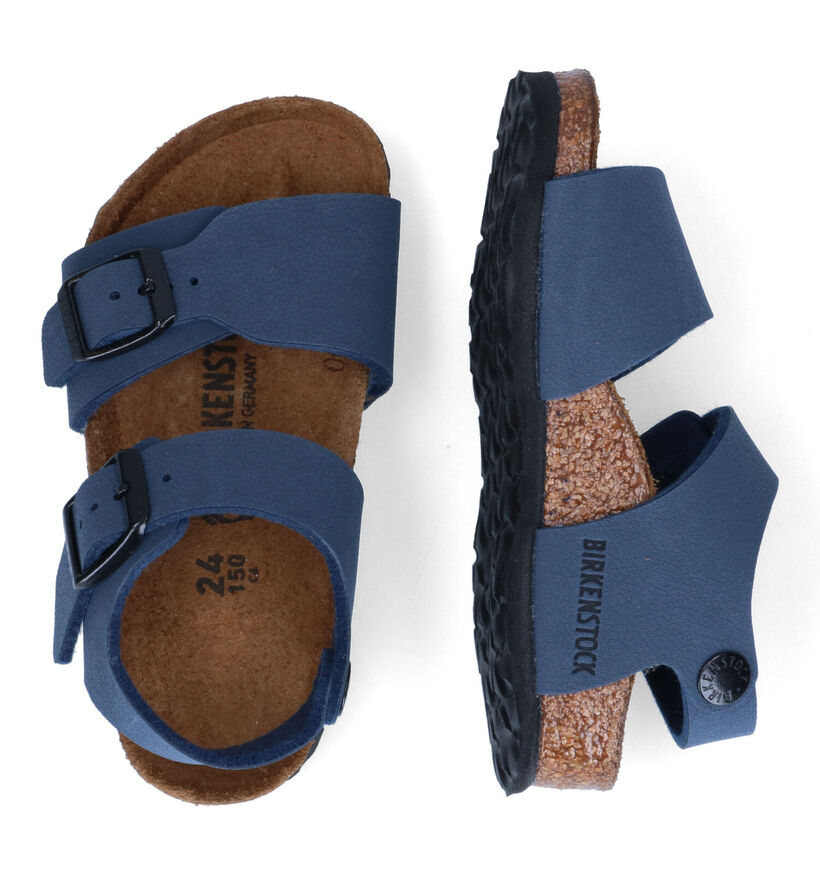 Birkenstock New York  Sandales en Noir pour garçons (338096)