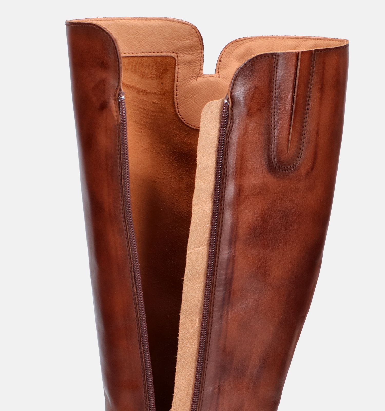 Pikolinos Cognac Lange Laarzen Dames Laarzen Online op TORFS.BE