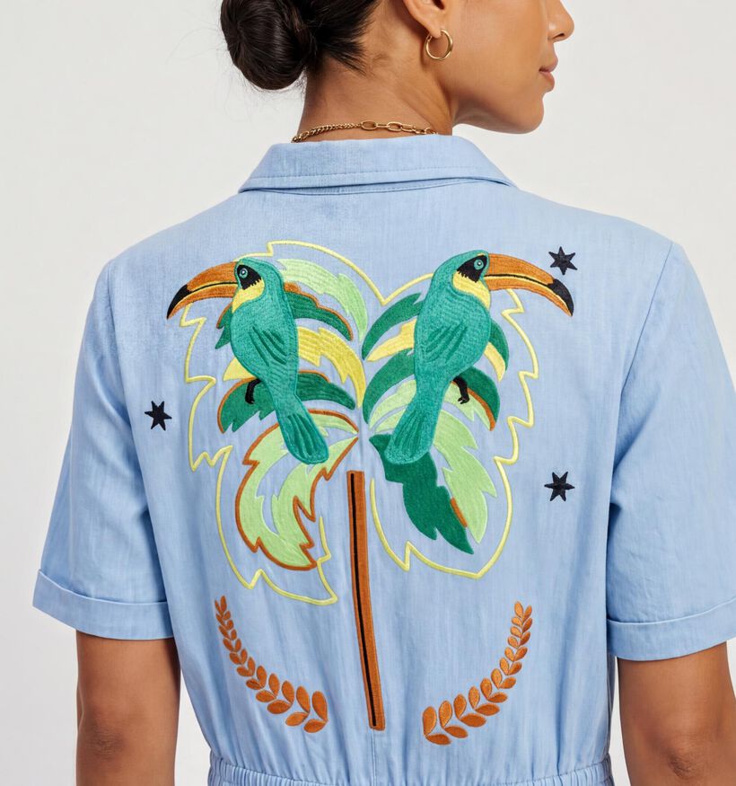 Ador&eacute; Mirel Lichtblauwe Playsuit voor dames (379159)