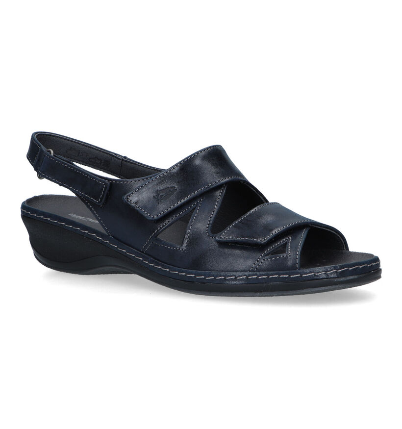 Hush Puppies Rigao Blauwe Sandalen voor dames (326993) - geschikt voor steunzolen