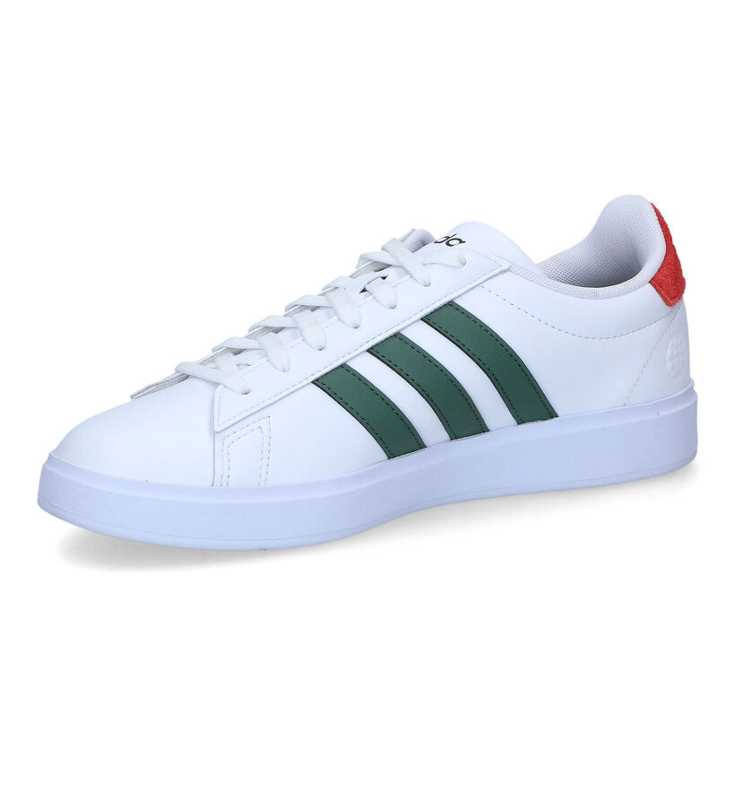 adidas Grand Court 2.0 Witte Sneakers voor jongens, heren (350086) - geschikt voor steunzolen