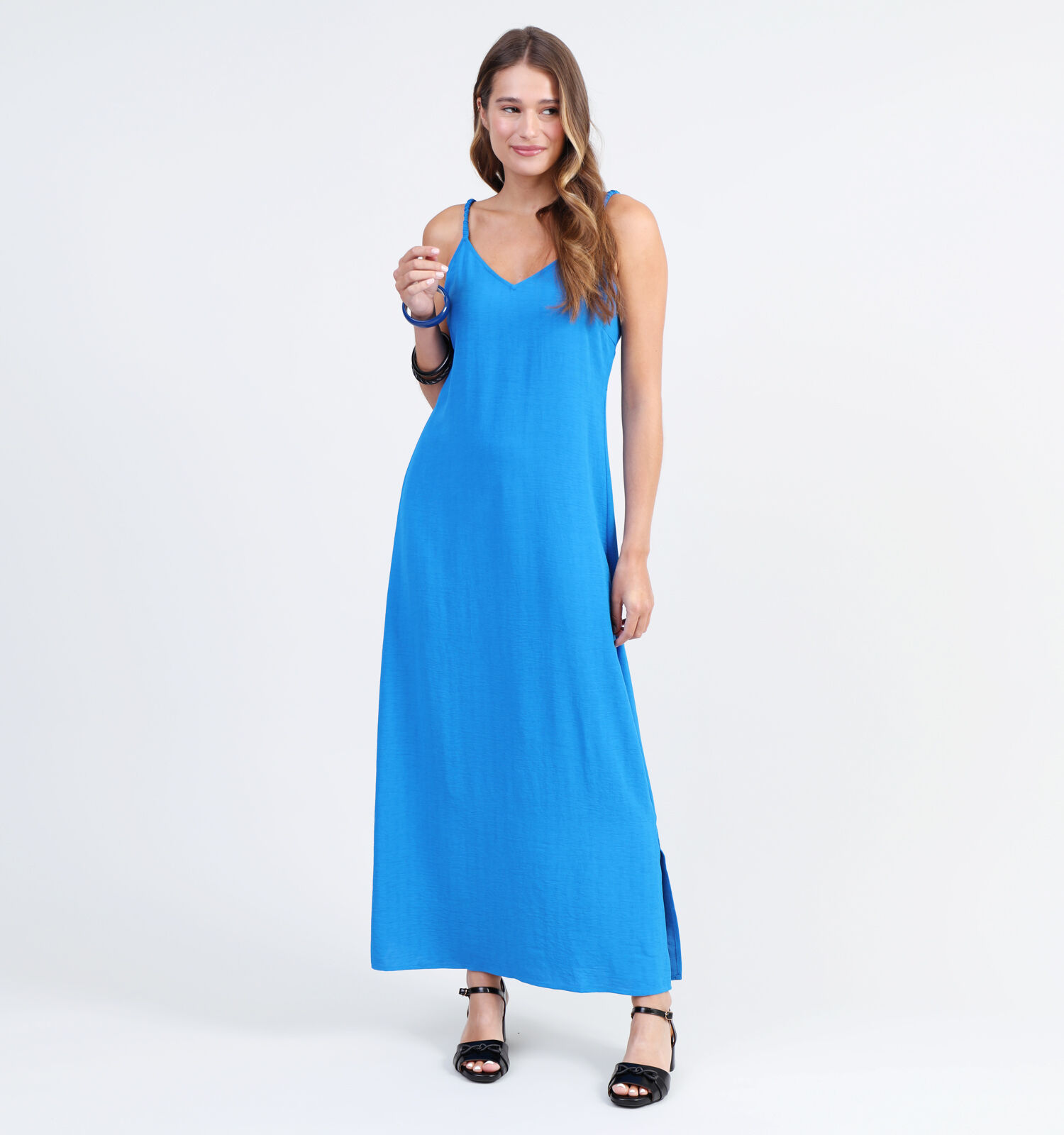 Vero Moda Utrya Blauwe Maxi jurk Dames Kleedjes Online op TORFS.BE