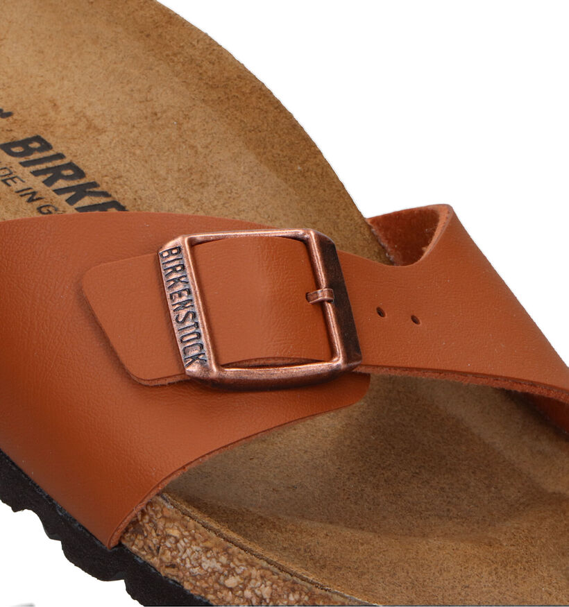 Birkenstock Madrid Birko-Flor Witte Slippers voor dames (338044)