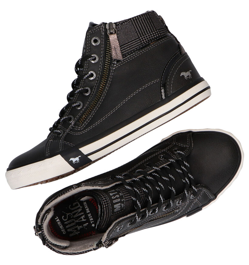 Mustang Grijze Hoge Sneakers voor dames (294326)