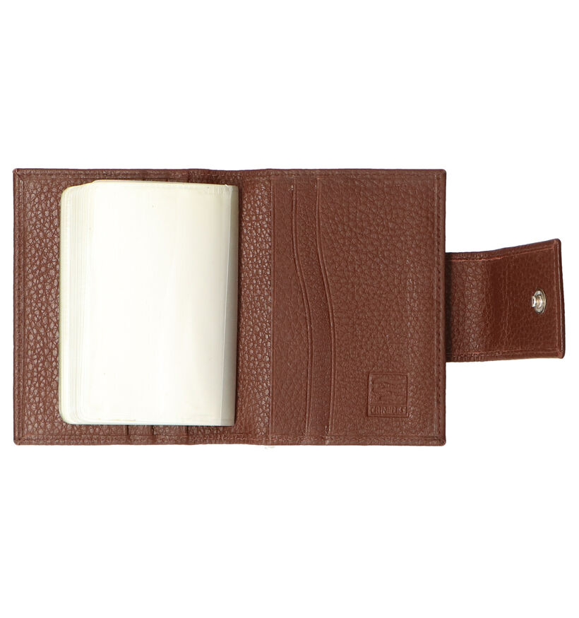 Crinkles Porte-cartes en Marron en cuir (263713)