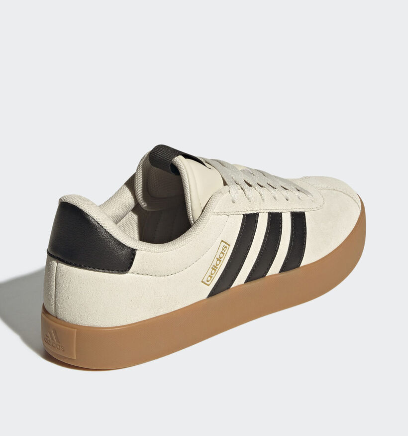 adidas VL Court 3.0 Baskets basses en Beige fonc&eacute; pour hommes (372675)