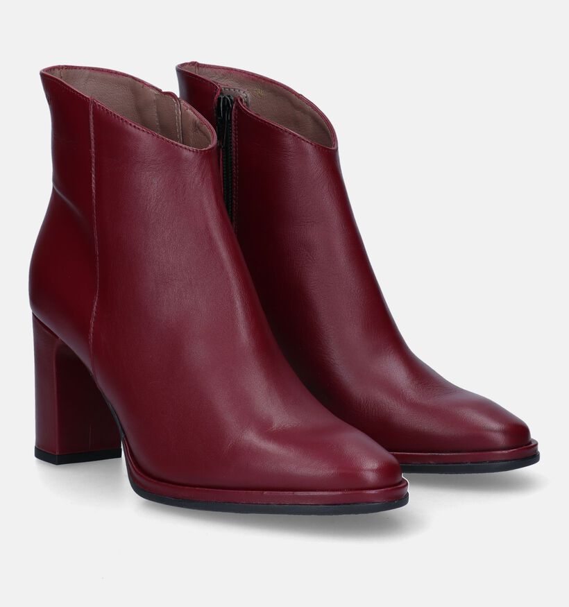 Wonders Bottines à talons en Bordeaux pour femmes (331822)