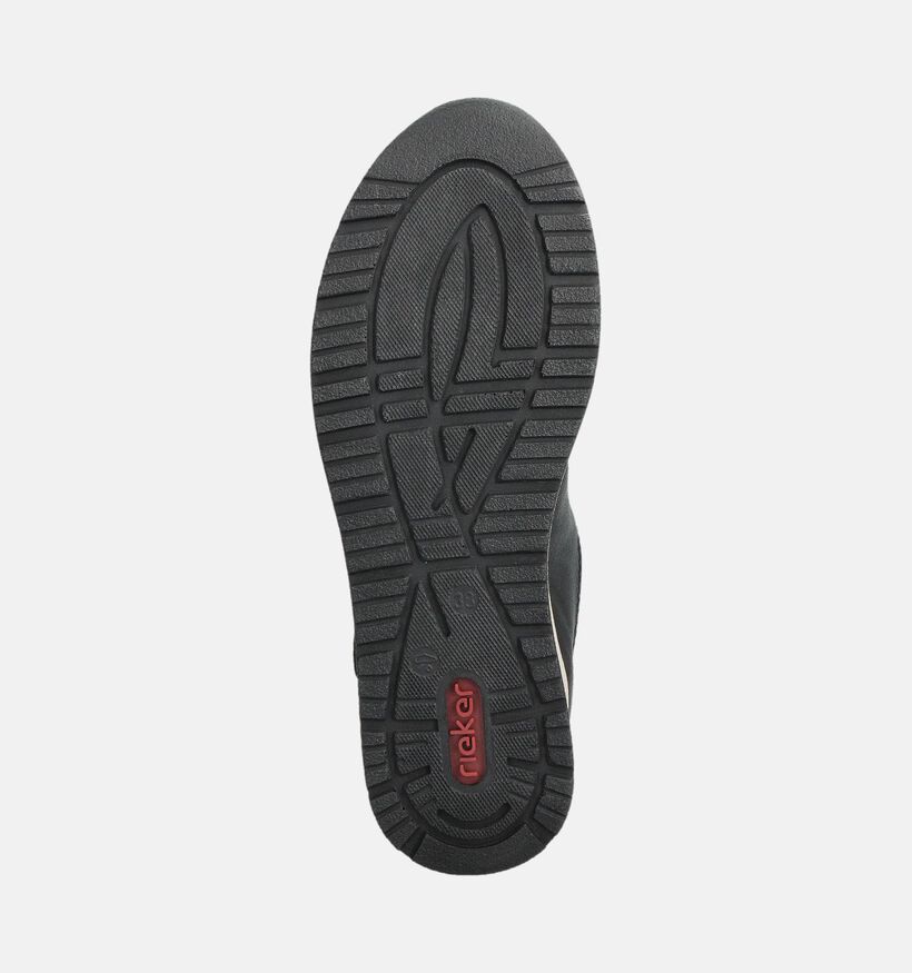Rieker Zwarte Sneakers met Veter en Rits voor dames (360473) - geschikt voor steunzolen