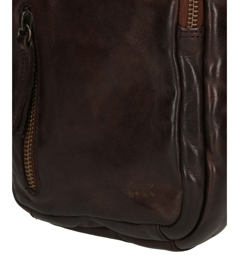 Bear Design Bruine Schoudertas voor heren (358892)