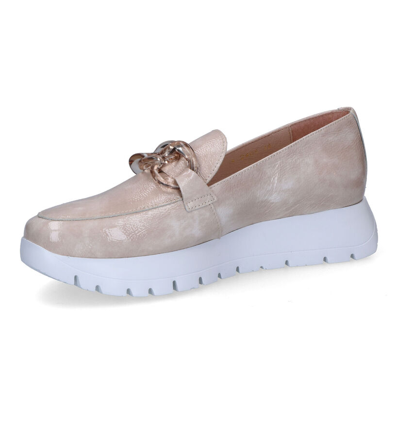 Wonders Ecru Loafers in leer (290010)