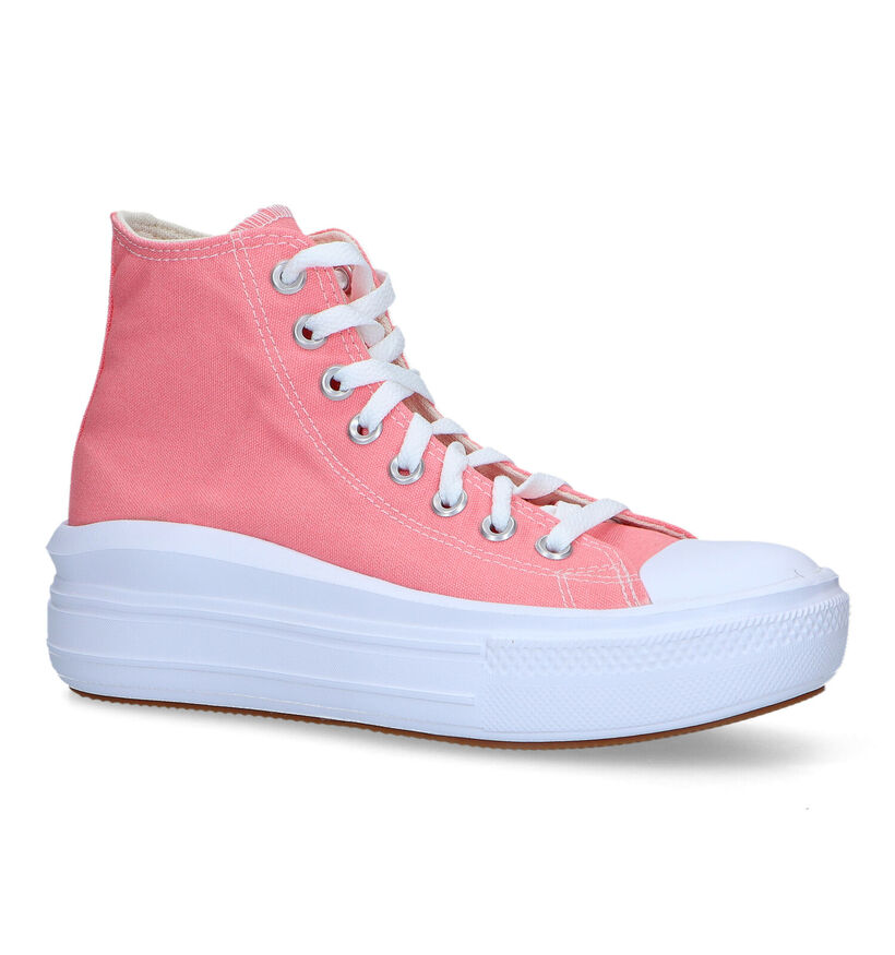 Convers Chuck Taylor All Star Move Platform Baskets en Rose pour femmes (325471)