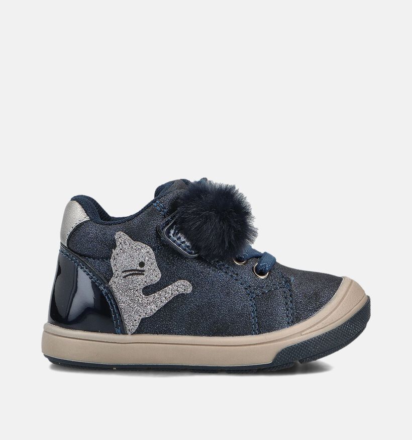 Milo & Mila Blauwe Velcroboots voor meisjes (362938)