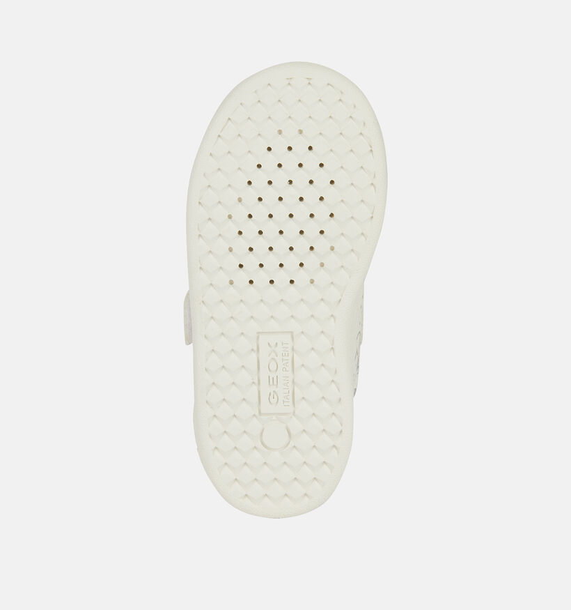 Geox Baskets pour b&eacute;b&eacute; en Blanc pour filles (370115) - pour semelles orthop&eacute;diques