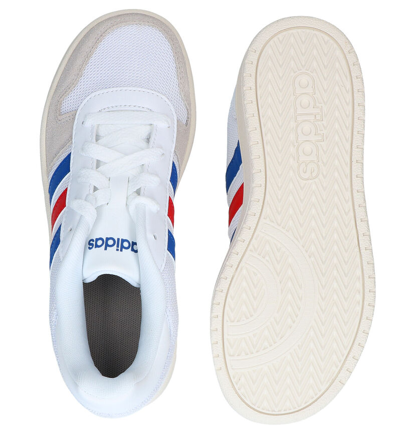 adidas Hoops Witte Sneakers in kunstleer (290786)