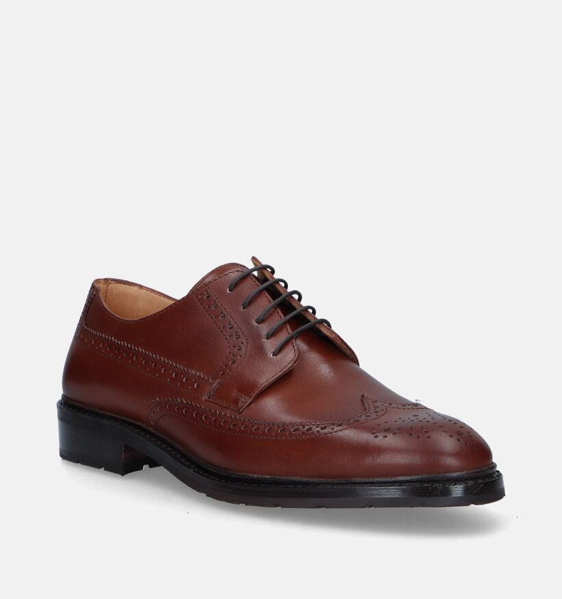 Ambiorix Grayson Cognac Geklede Veterschoenen voor heren (327702)