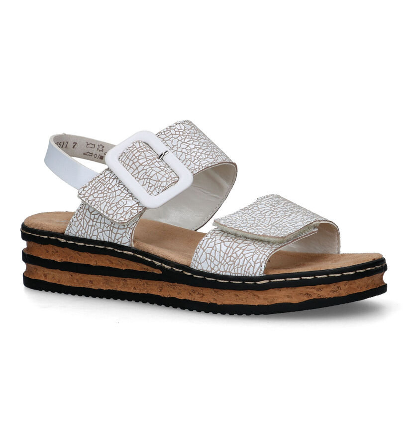 Rieker Witte Sandalen voor dames (323622)