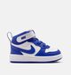 Nike Court Borough Baskets montantes en Bleu pour garçons (364599) - pour semelles orthopédiques