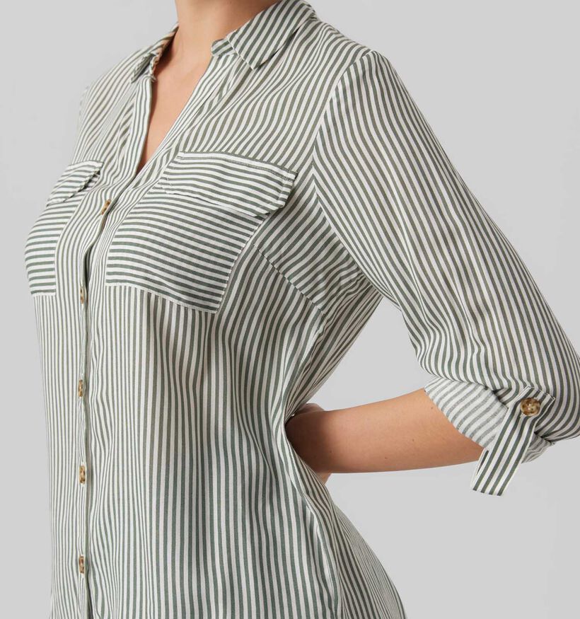 Vero Moda Bumpy Bruin Gestreept hemd voor dames (330907)