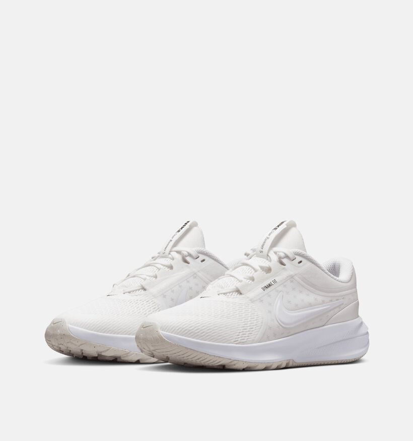 Nike Star Runner Baskets basses en Blanc pour filles, garçons (359870) - pour semelles orthopédiques