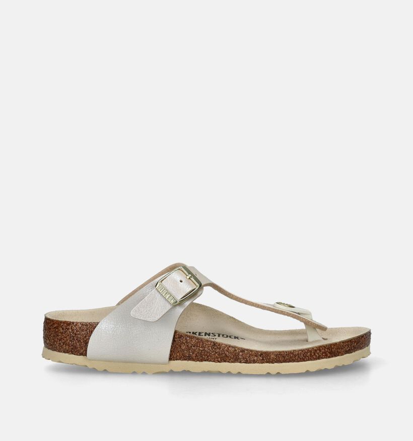 Birkenstock Gizeh BS Witte Teenslippers voor meisjes (338081)