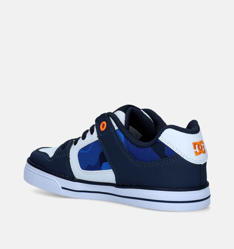 DC Shoes Pure Elastic Blauwe Sneakers voor jongens (334936)