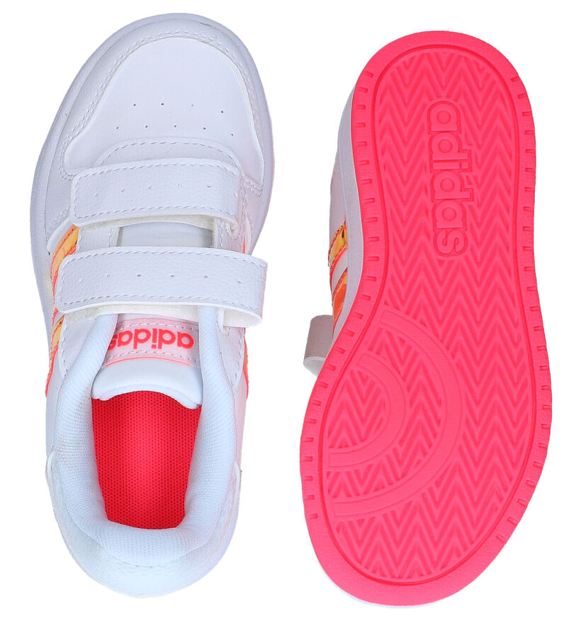 adidas Hoops Baskets en Blanc en simili cuir (284523)