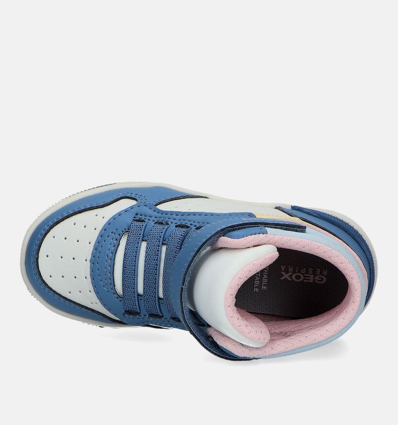 Geox Washiba Blauwe Hoge Sneakers voor meisjes (330129) - geschikt voor steunzolen