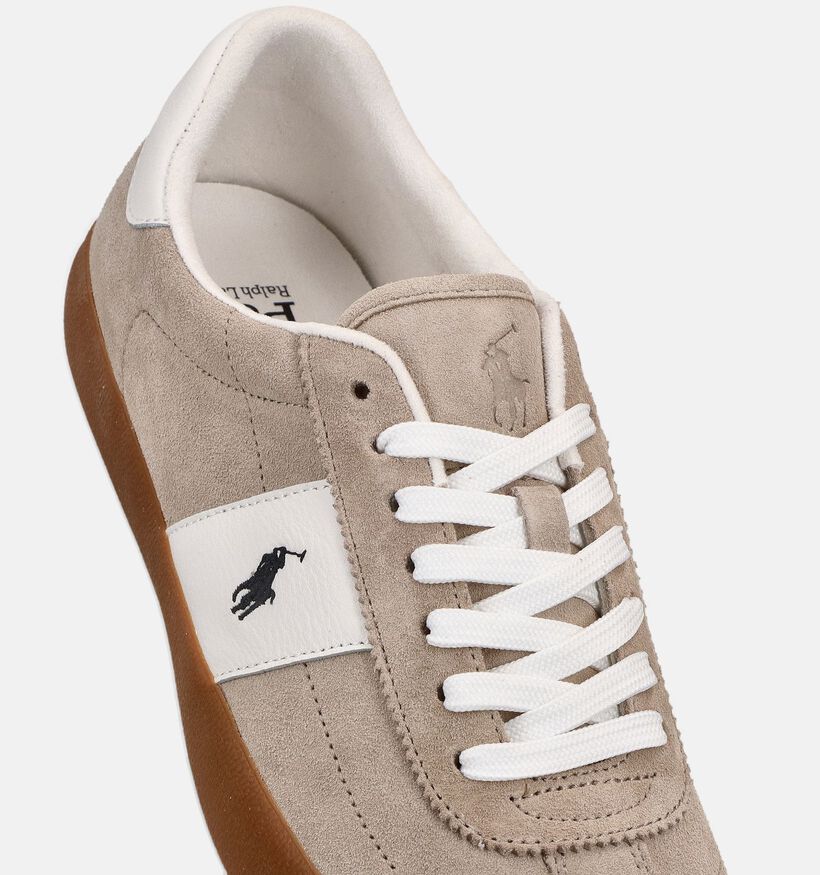 Polo Ralph Lauren Mastercourt Baskets en Beige pour hommes (369552) - pour semelles orthop&eacute;diques