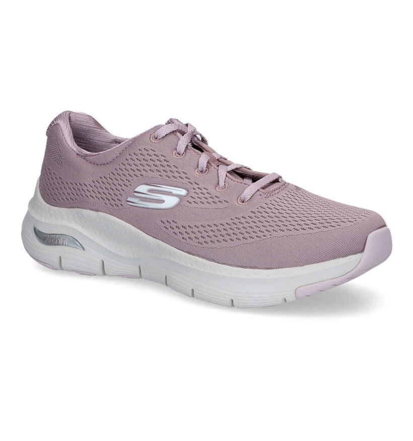 Skechers Arch Fit Big Appeal Baskets en Rose pour femmes (318170) - pour semelles orthopédiques