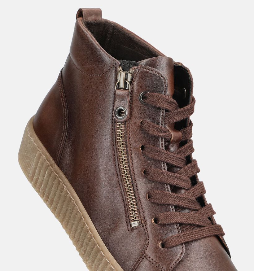 Gabor Cognac Sneakers voor dames (380053) - geschikt voor steunzolen