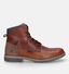 Bullboxer Boots à lacets en Cognac pour hommes (327427) - pour semelles orthopédiques