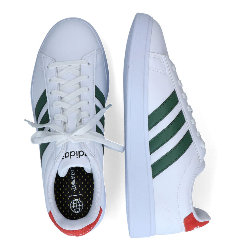 adidas Grand Court 2.0 Witte Sneakers voor jongens, heren (350086) - geschikt voor steunzolen