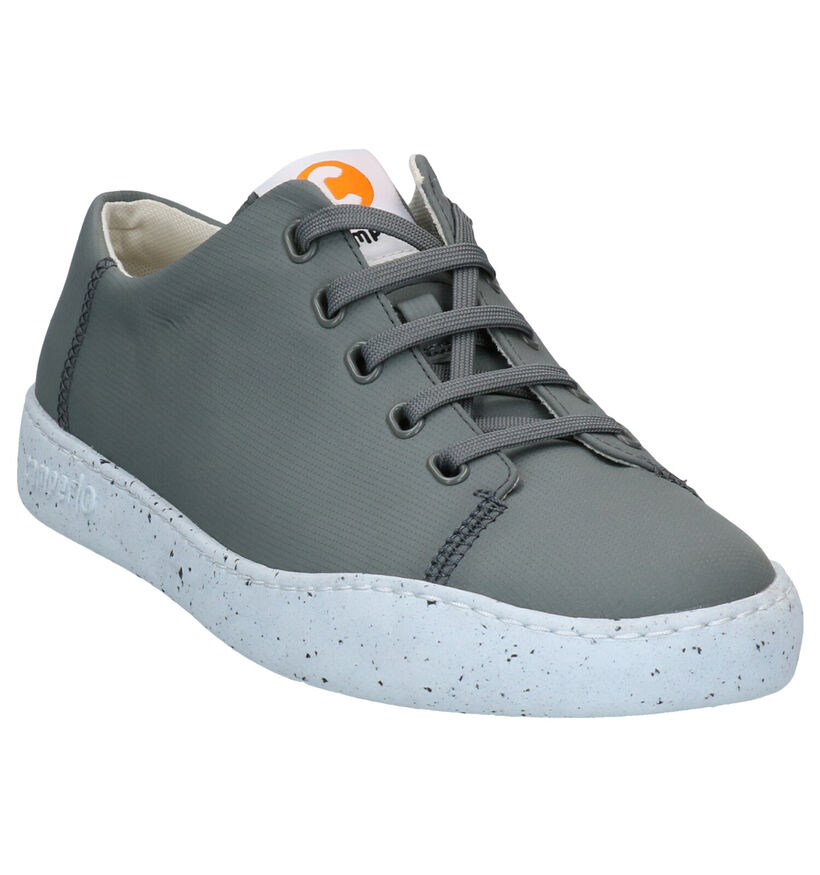 Camper Peu Touring Grijze Veterschoenen in stof (290262)