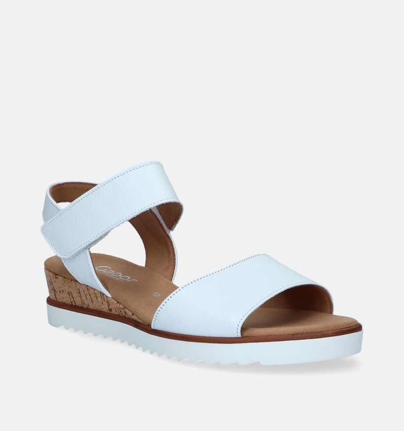 Gabor Witte Sandalen Met Sleehak voor dames (339336)