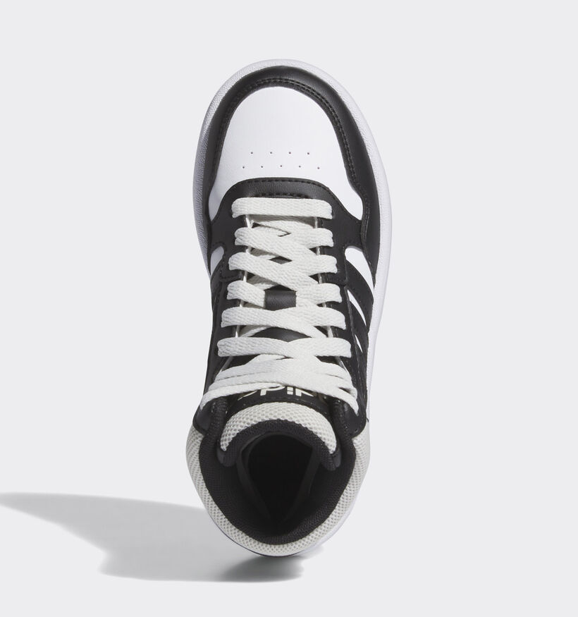 adidas Hoops 3.0 MID Zwarte Sneakers voor jongens, meisjes (348985)