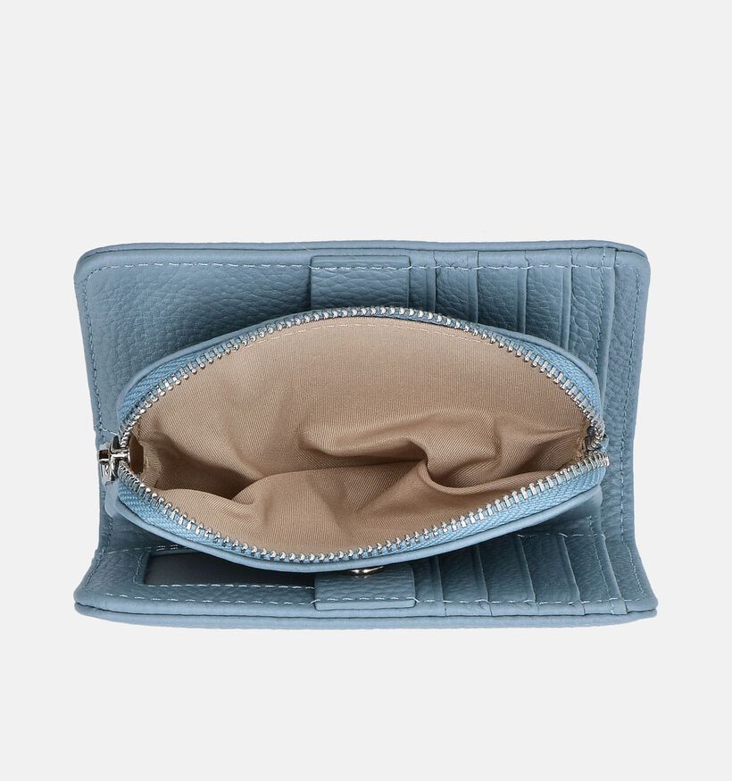 Crinkles Porte-monnaie zippé en Bleu pour femmes (358084)